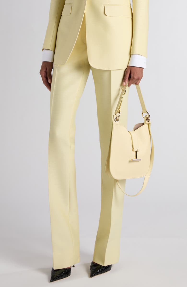 TOM FORD Small Tara Leather Top Handle Bag, Alternate, color, Double Cream