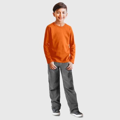 Boys Long Sleeve Soft Cotton Jersey T-Shirt (Toddler, Little Kid & Big Kid)