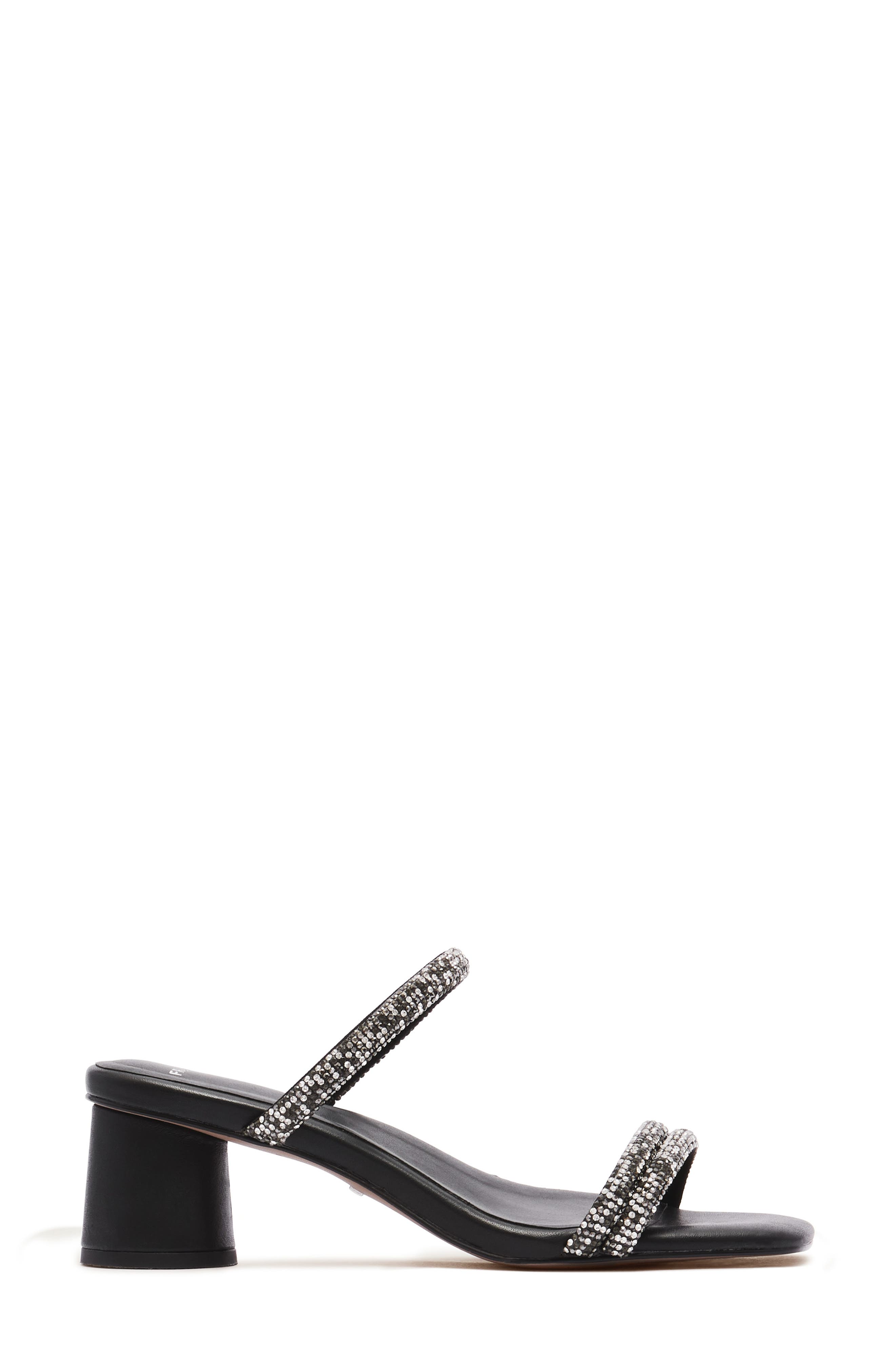 FRANKIE4 Robbie Crystal Embellished Slide Sandal, Alternate, color, Black Smoke Crystal