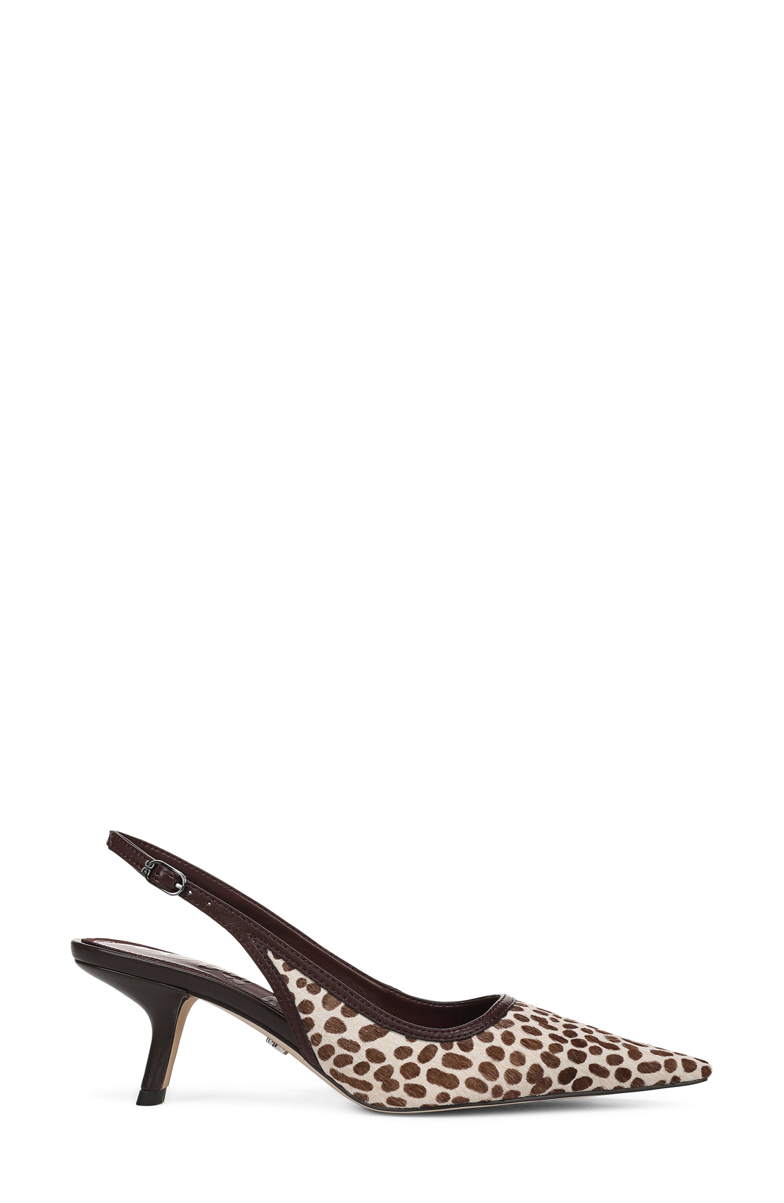 Bianka Slingback Mesh Pointed Toe Pump, Alternate, color, CHOCOLATE MULTI