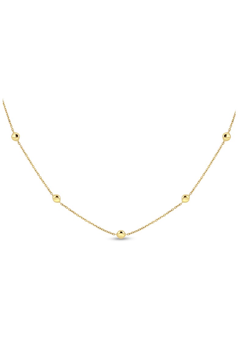 14k Gold 22-Inch Bead Chain Necklace, Alternate, color, 14KY