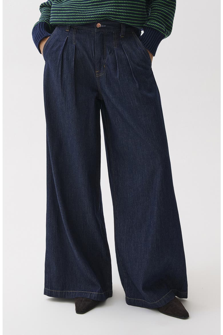 Delphine High Waist Wide Leg Jeans, Main, color, FORCE