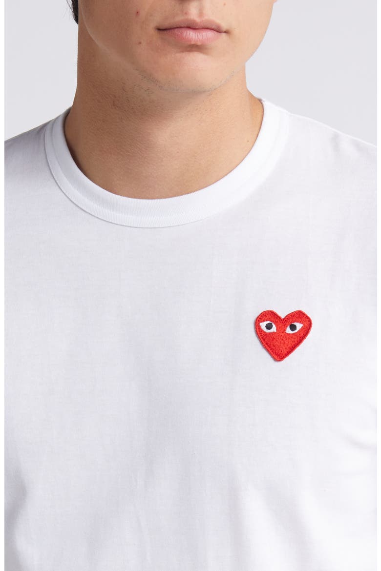 Half Red Heart Graphic T-Shirt, Alternate, color, WHITE