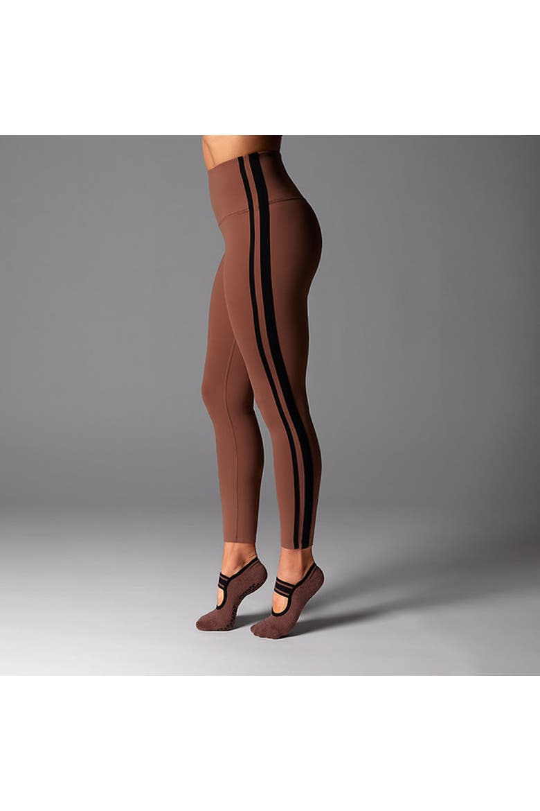 High Waisted 7/8 Stripe Legging, Alternate, color, CLOVE EBONY