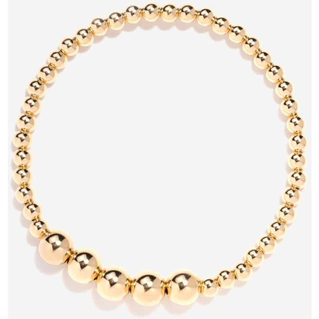 Little Sky Stone Eva Gold Bead Bracelet In Gold