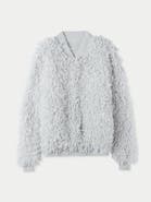 GOBI Mongolian Cashmere Loop-Stitch Cashmere Cardigan