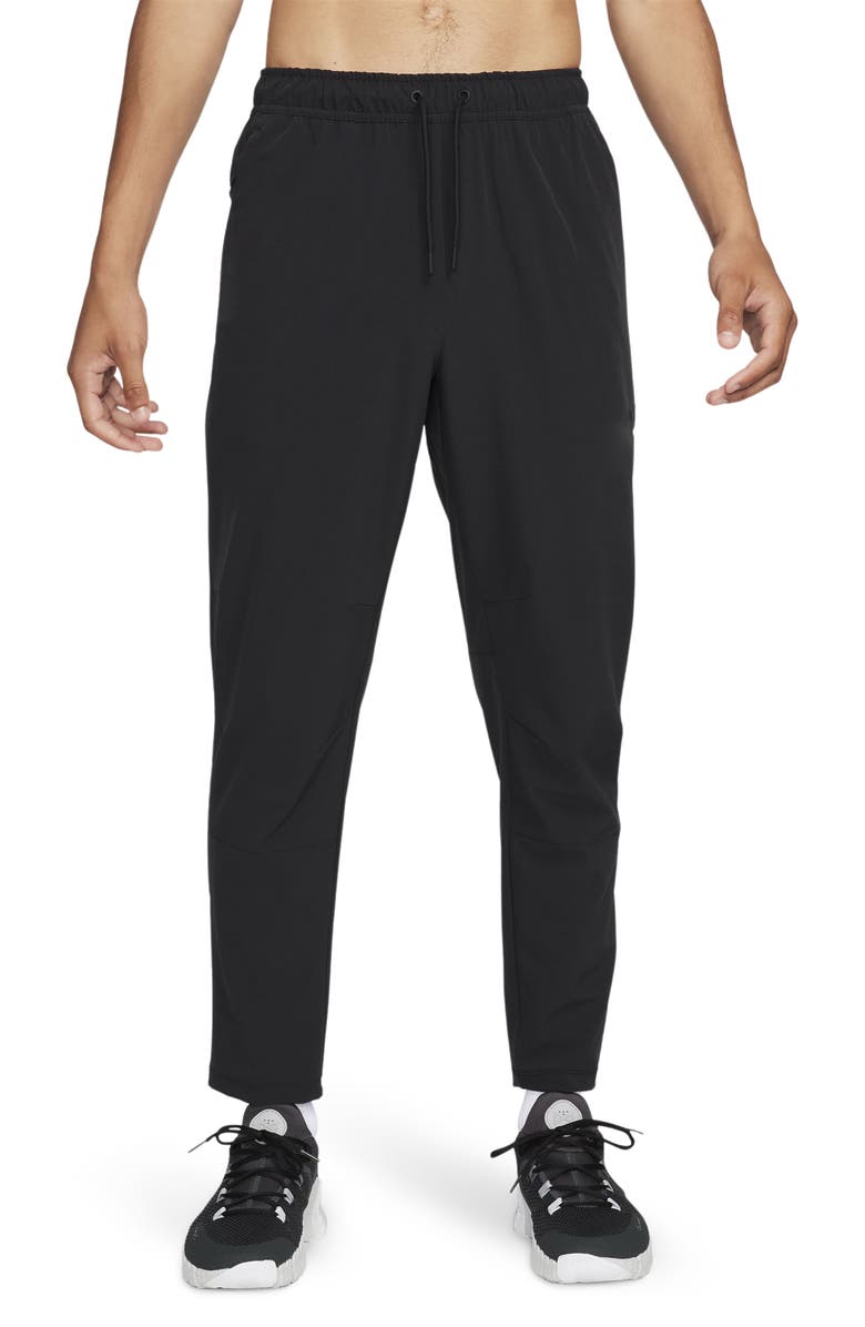 Nike Dri-FIT Unlimited Drawstring Pants, Main, color, 010 Black/Black