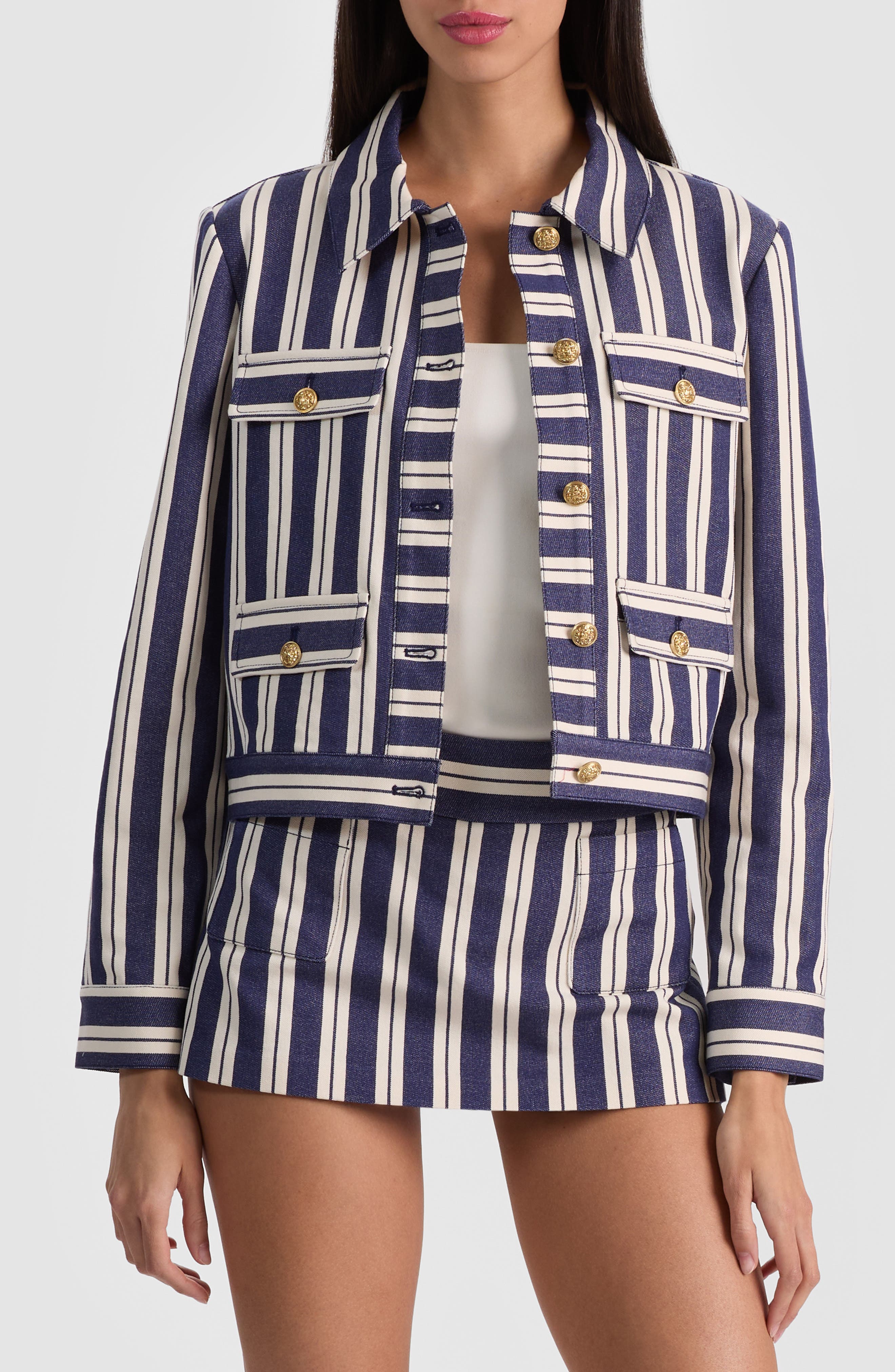 selected METRO STRIPE TWILIGHT BLUE
