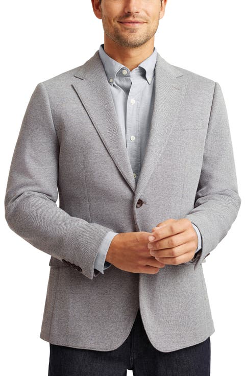 Heathered Cotton Piqué Sport Coat
