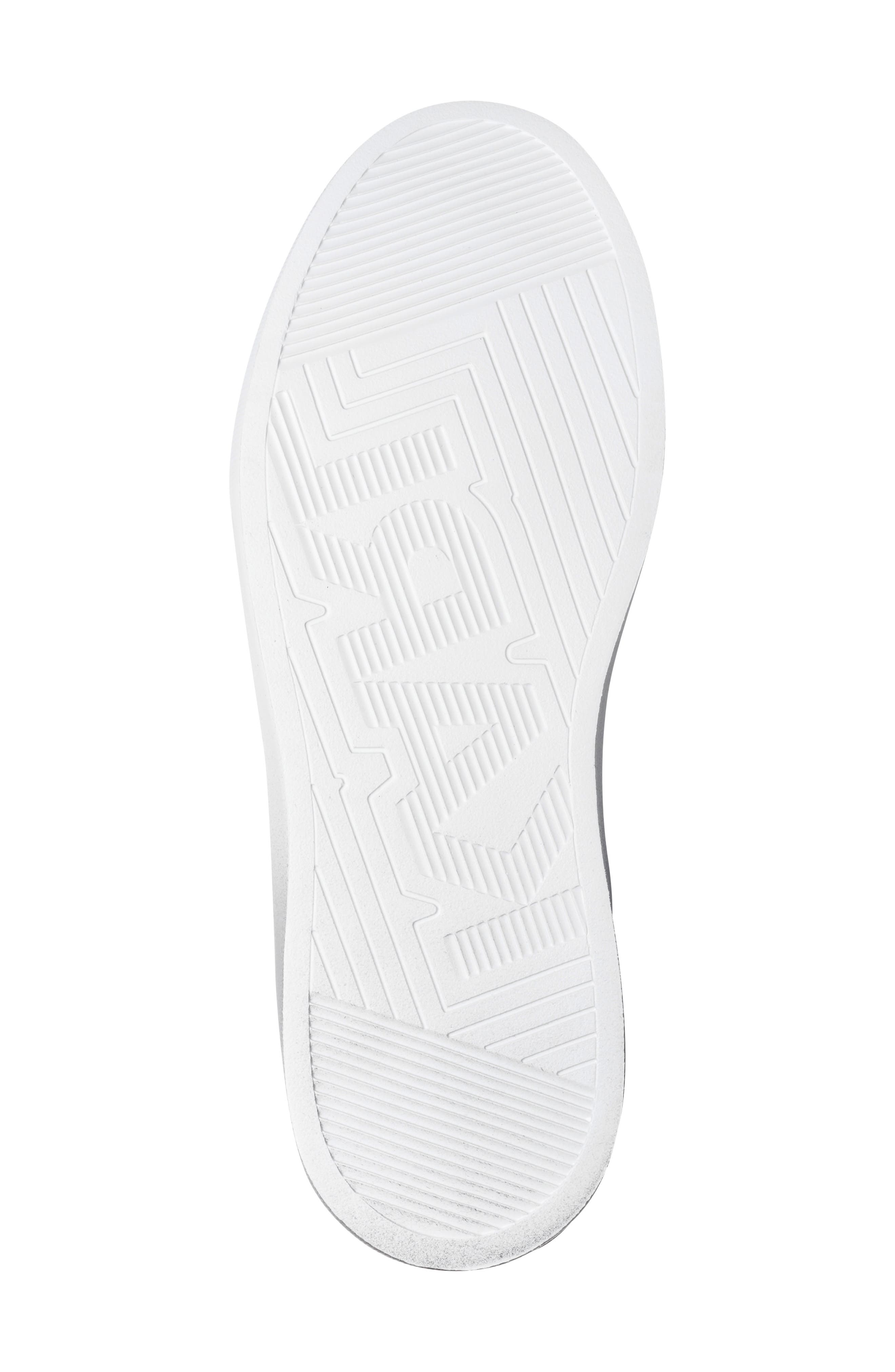 Edme Leather Sneaker, Alternate, color, WHITE