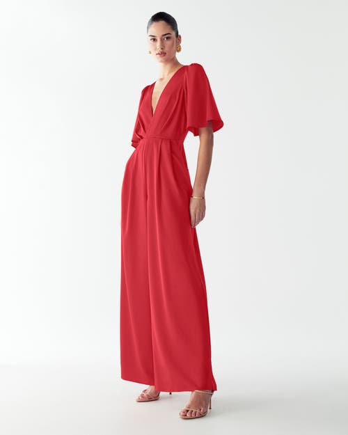 Willa Omaha Jumpsuit In Red