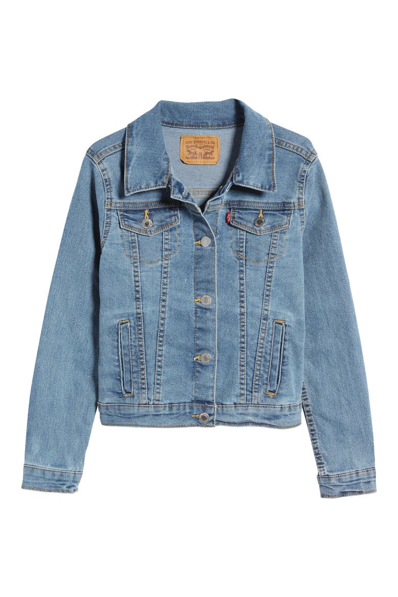 Denim Trucker Jacket, Main, color, MATTER OF FACT