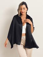 SILKSILKY Pure Silk Solid Color Rectangle Long Scarf/Shawl