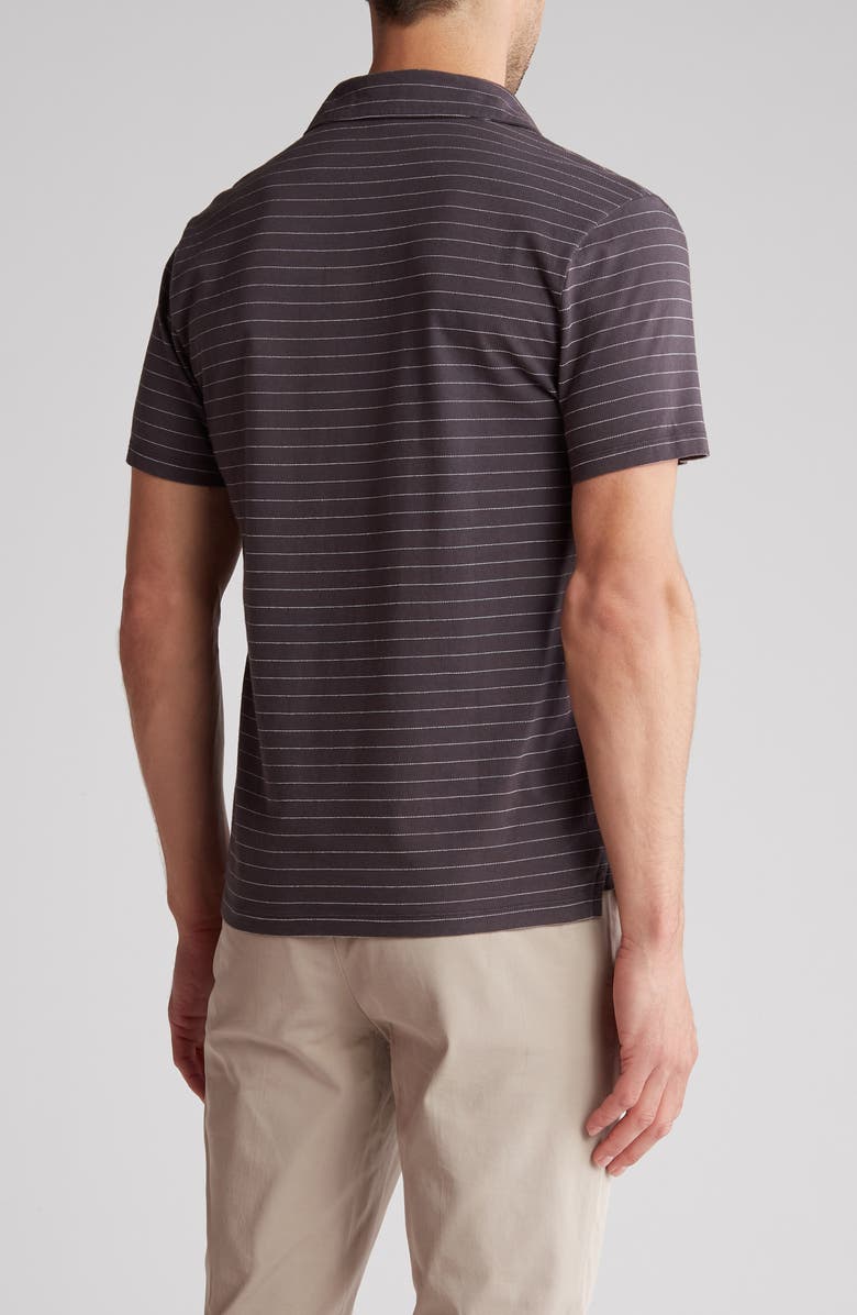 Vince Garment Dyed Fleck Stripe Polo, Alternate, color,