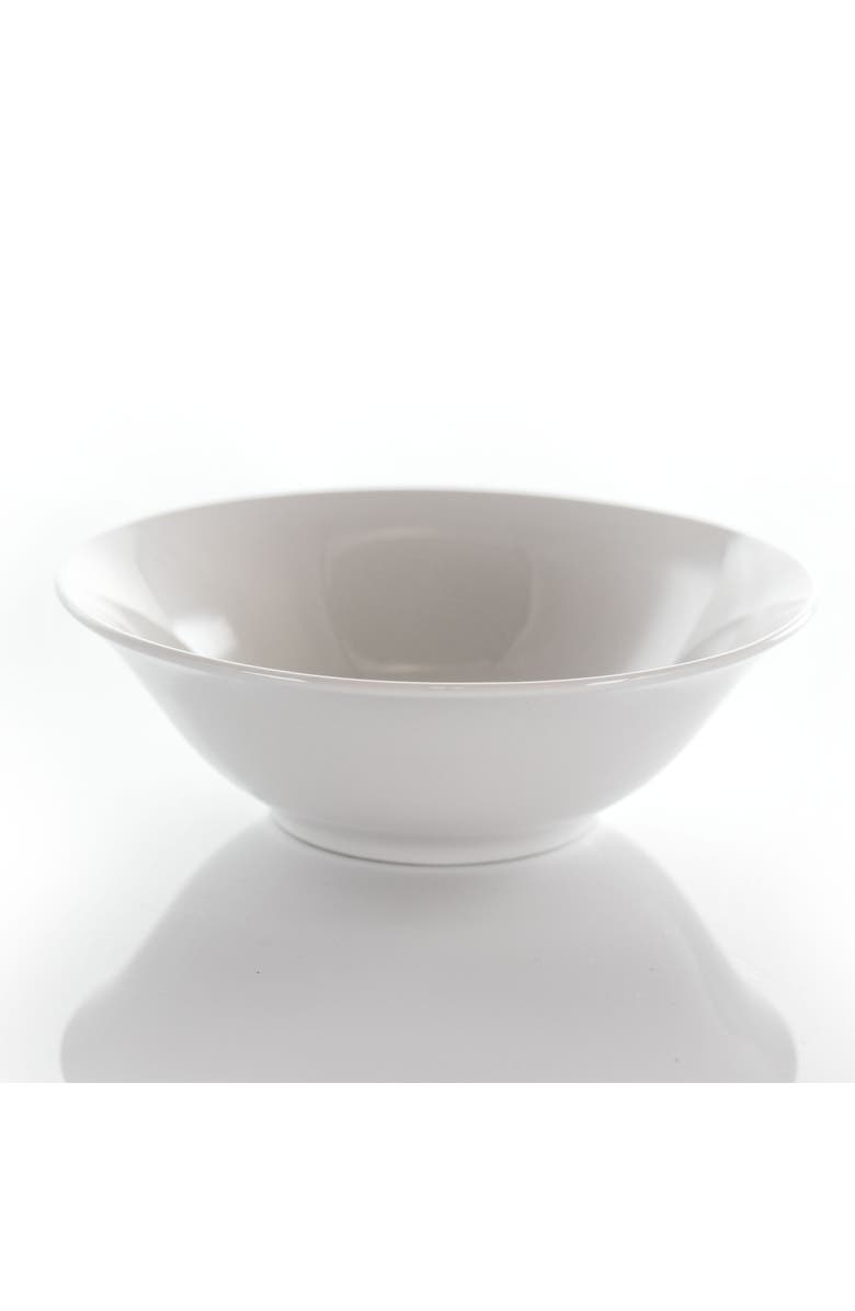 Elama Marshall 16 Piece Porcelain Dinnerware Set, Alternate, color, White