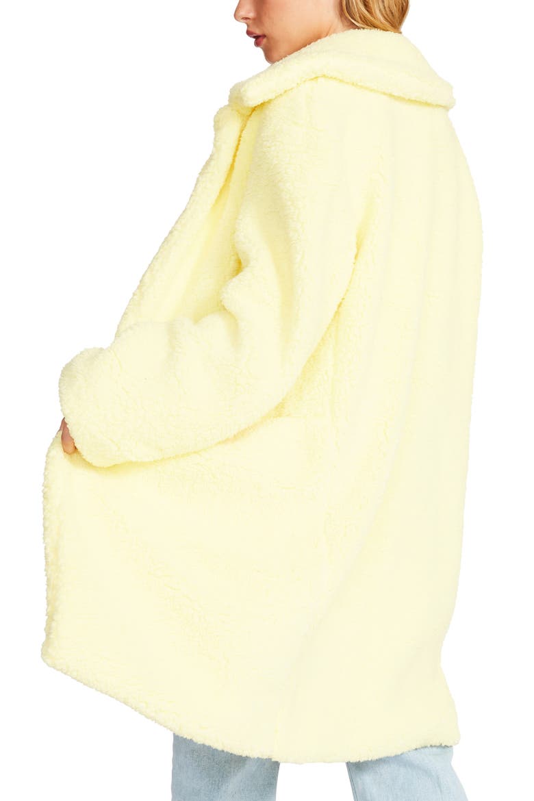 Faux Fur Long Coat, Alternate, color, ELFIN YELLOW
