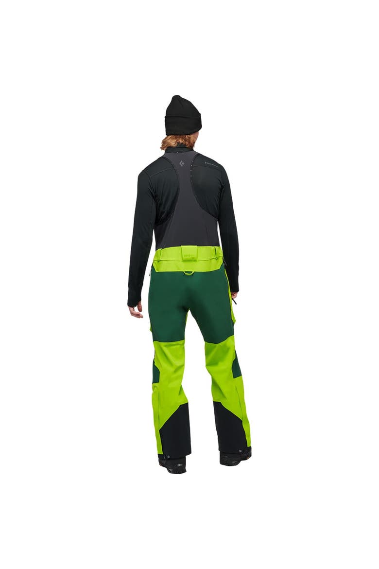 Recon Pro Stretch Bib Pant - Men's, Alternate, color, Lime Green/Mountain Forest