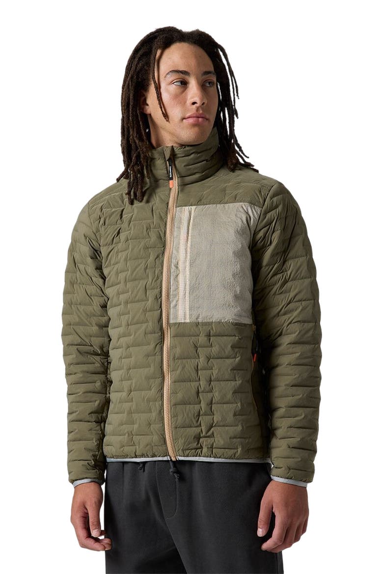 Peale Primaloft Stitch-Free Baffle Stretch Jacket - Men's, Main, color, Kalamata