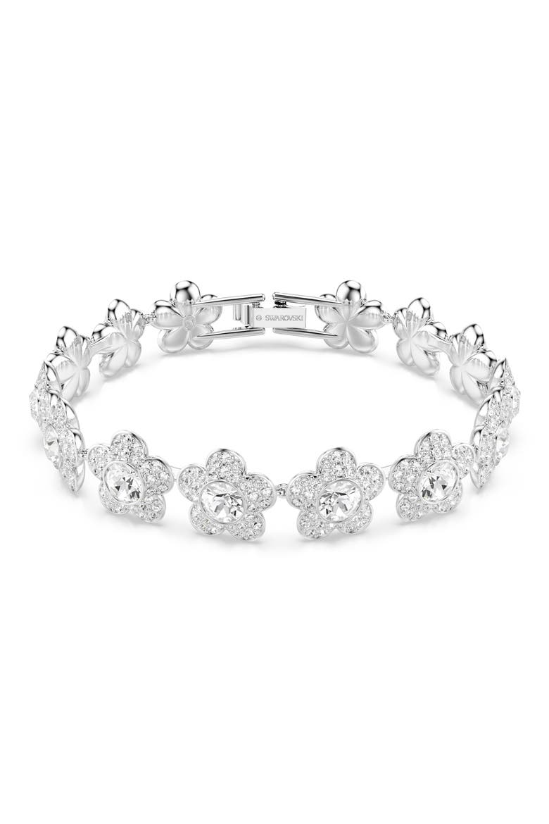 x Ariana Grande Crystal Bracelet, Main, color, SILVER/ WHITE