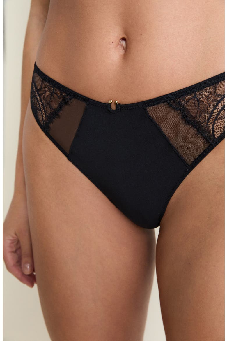 Vertige Thong, Alternate, color, BLACK