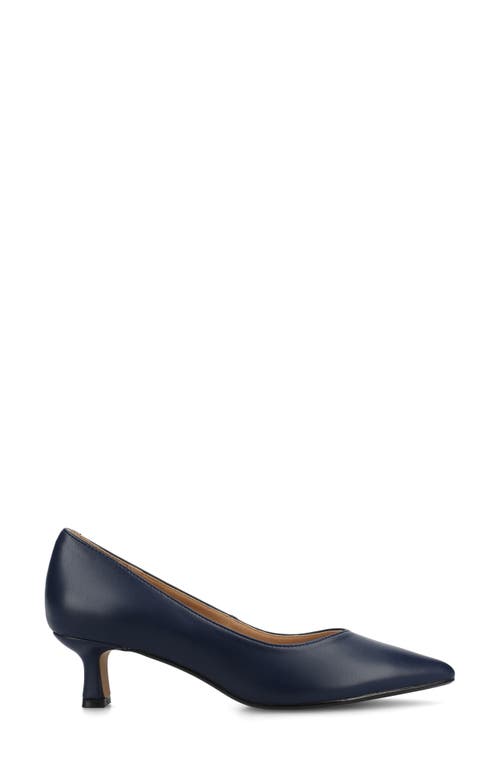 Journee Collection Pammie Pump In Navy