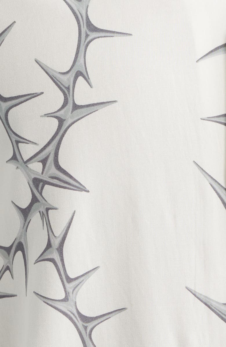 Vans Van Doren Print Camp Shirt, Alternate, color, White