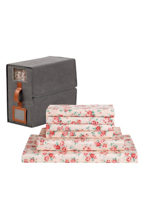 Solid Satin Deep Pocket 6-Piece Sheet Set