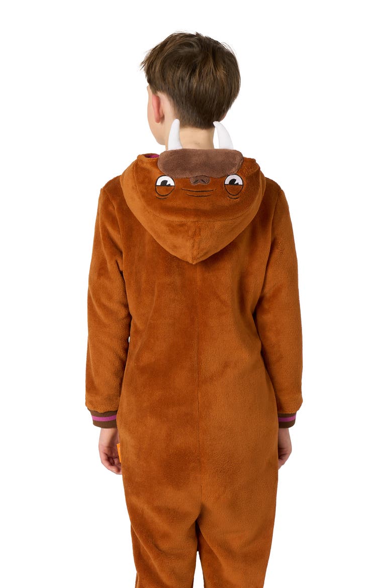 Kids' Walrus One Piece Hooded Jumpsuit, Alternate, color, BEIGE