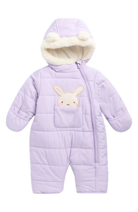 Faux Fur Trim Quilted Pram (Baby)