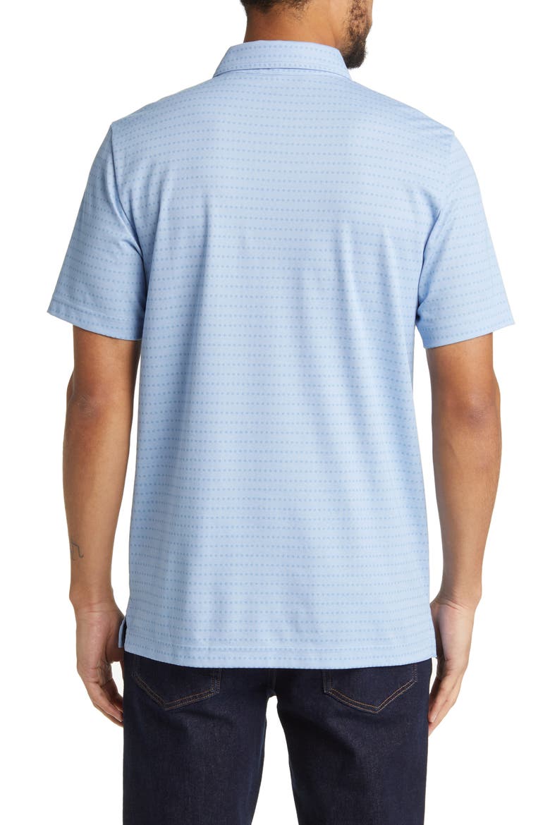 Ship Rock Dot Print Polo, Alternate, color, BEL AIR BLUE
