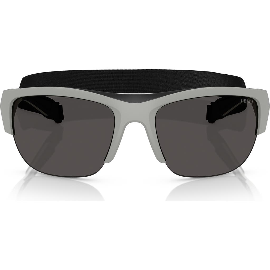 Prada Linea Rossa 69mm Pillow Sunglasses In Dark Grey