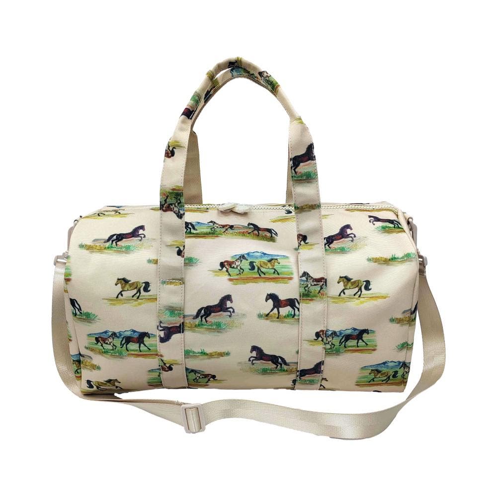 TRVL Design Wild Horses Duffel, Main, color, 