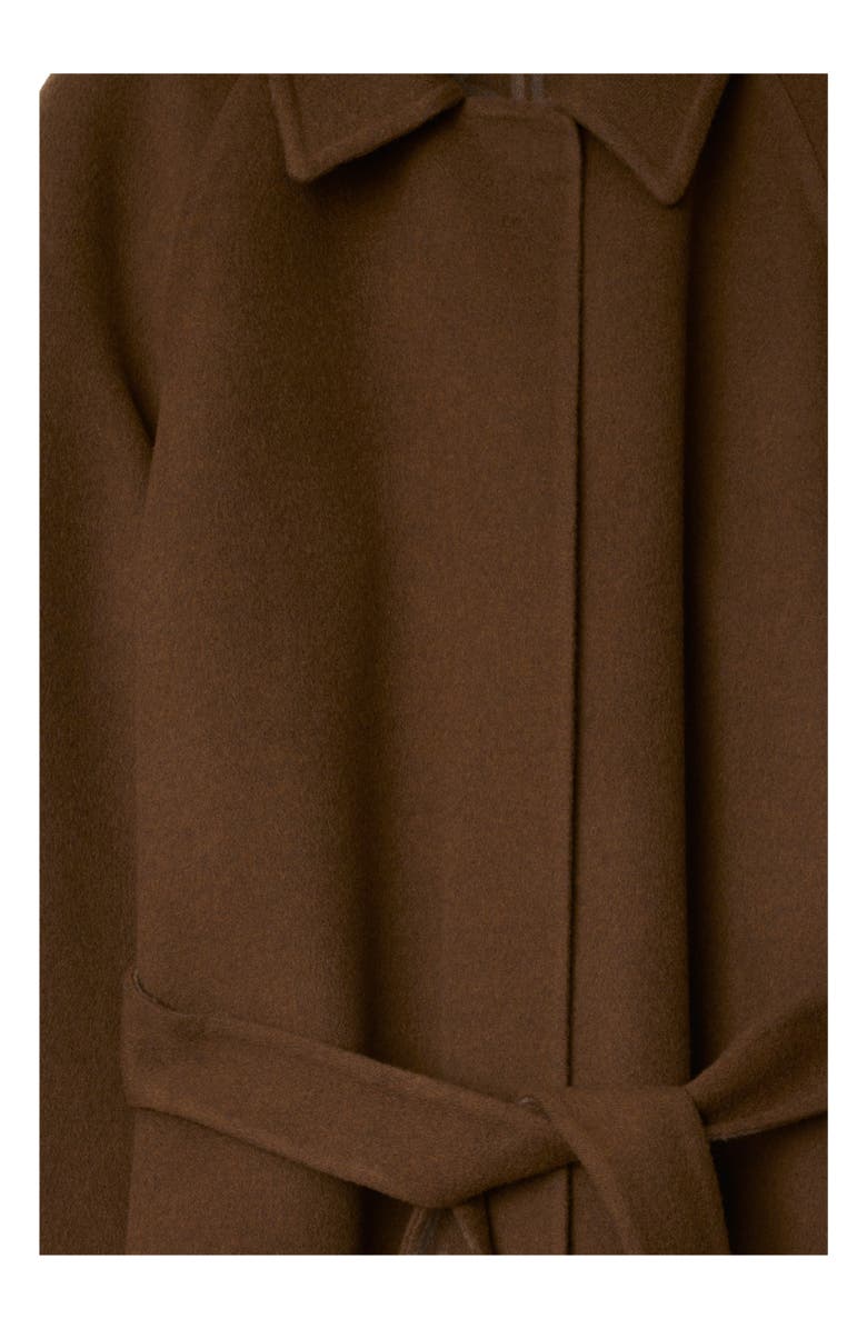 Burberry Wool Cashmere Wrap Coat, Alternate, color, Tor/Canvas