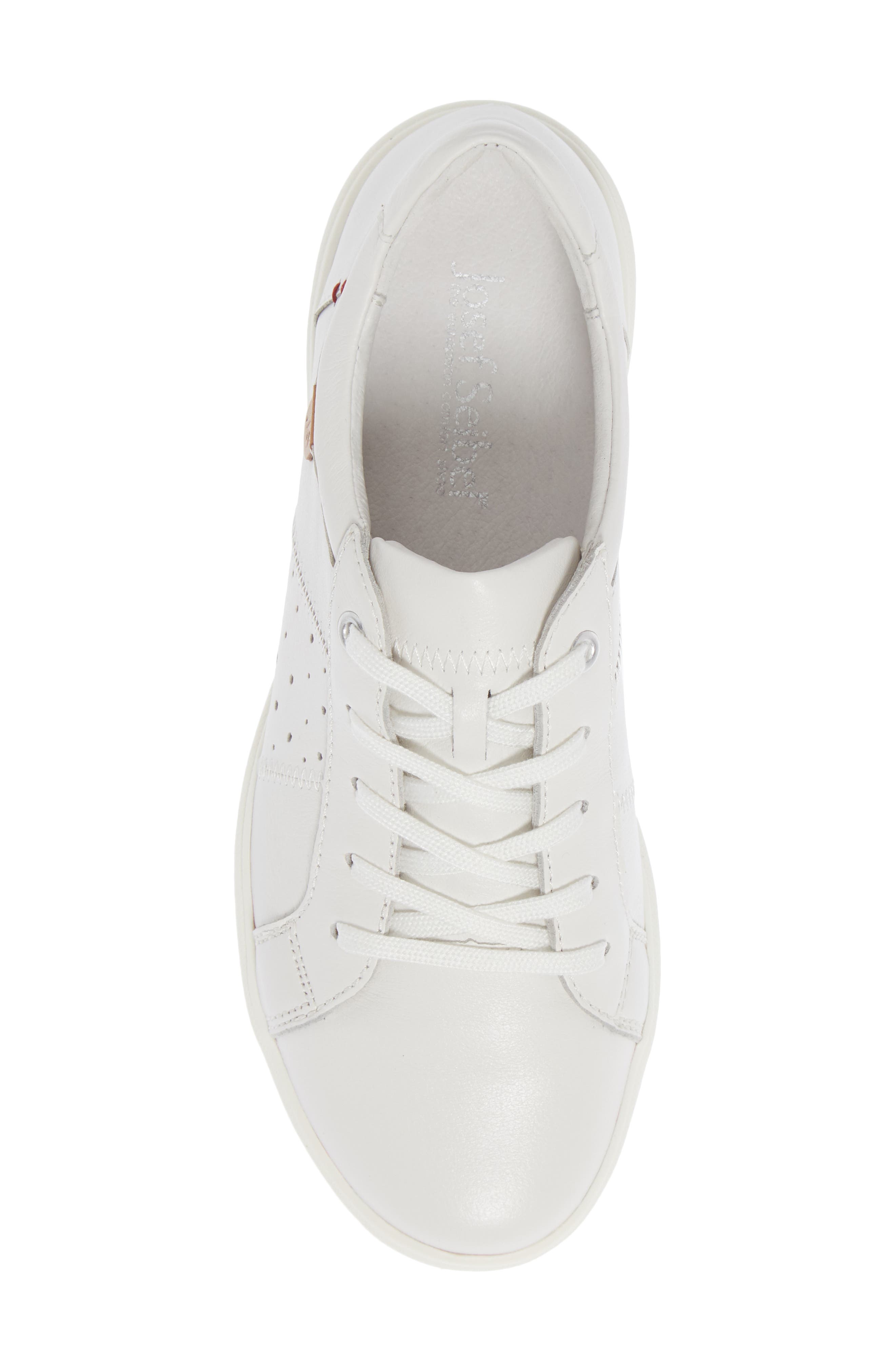 Josef Seibel Caren 01 Sneaker, Alternate, color, White Leather