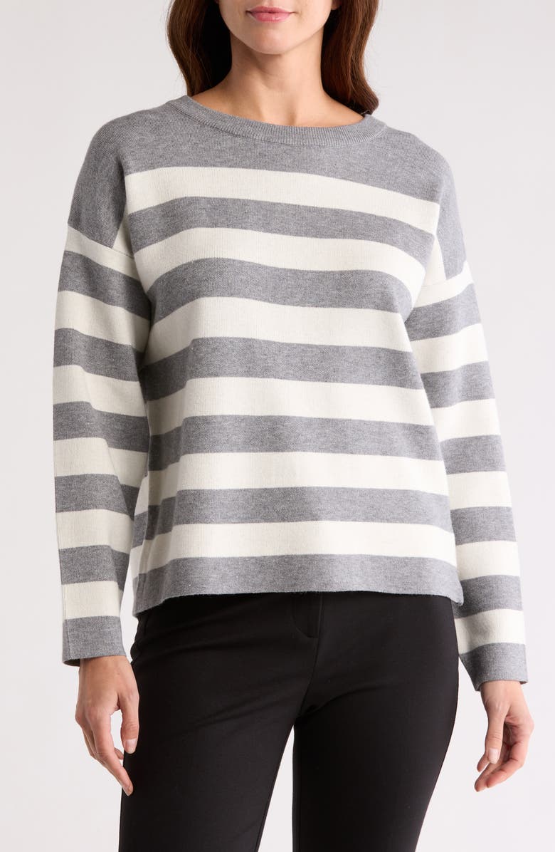 INDUSTRY REPUBLIC CLOTHING Stripe Crewneck Sweater, Main, color, 