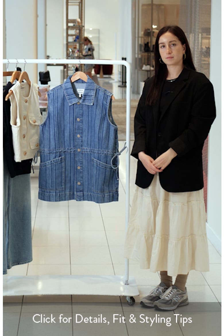 Hera Stripe Denim Vest video