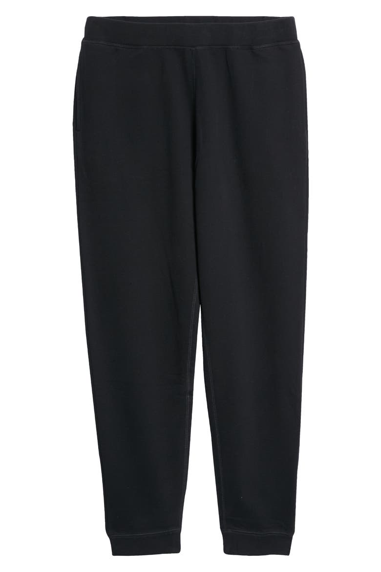 Men's Cotton French Terry Joggers, Alternate, color, BLACK