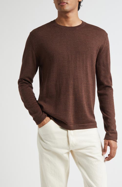Massimo Alba Larry Virgin Wool Crewneck Sweater In Brown