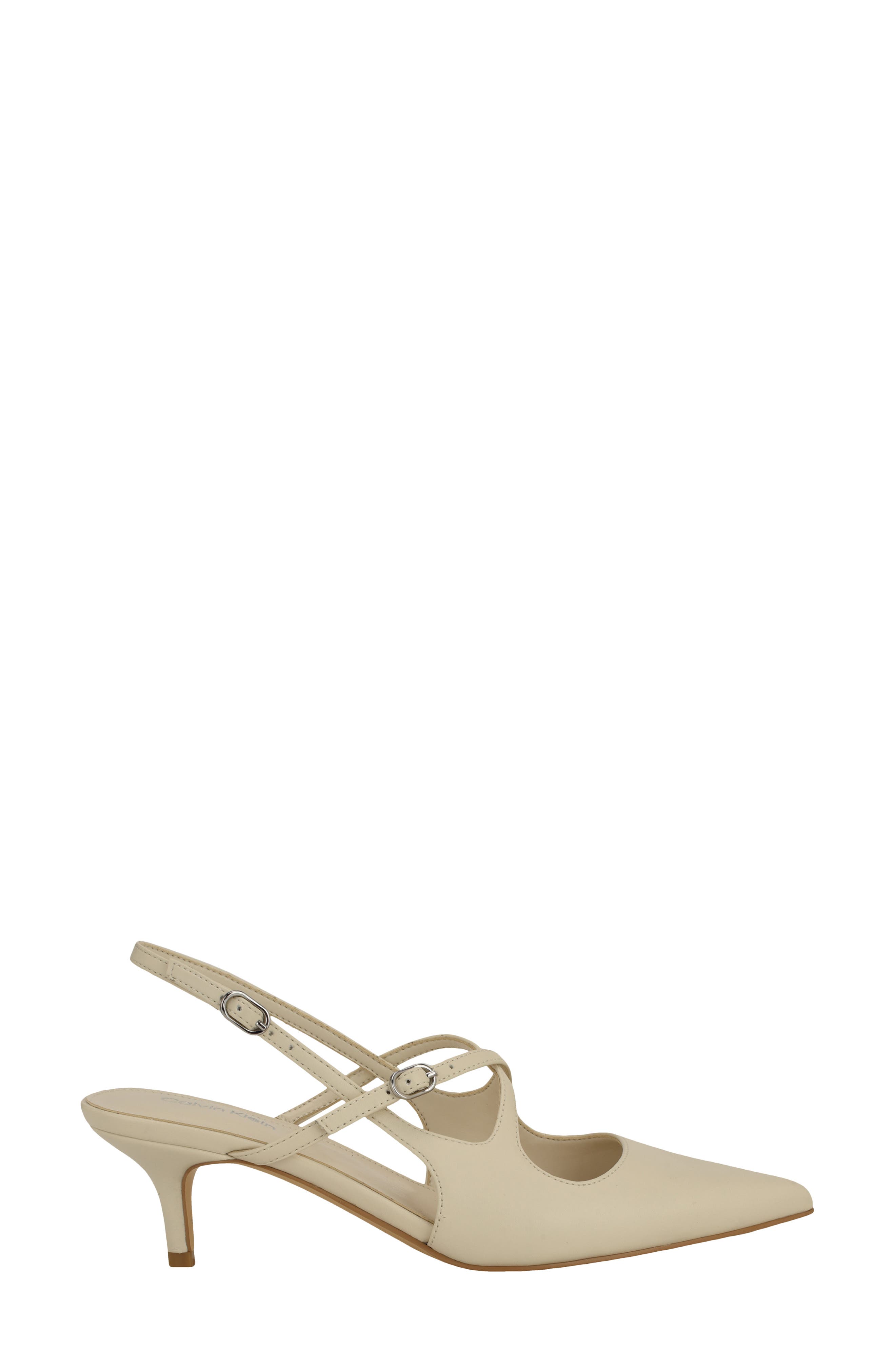 Calvin Klein Vierra 2 Slingback Pump, Alternate, color, Ivory