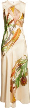 Ulla Johnson Gaea Botanical Silk Midi Dress