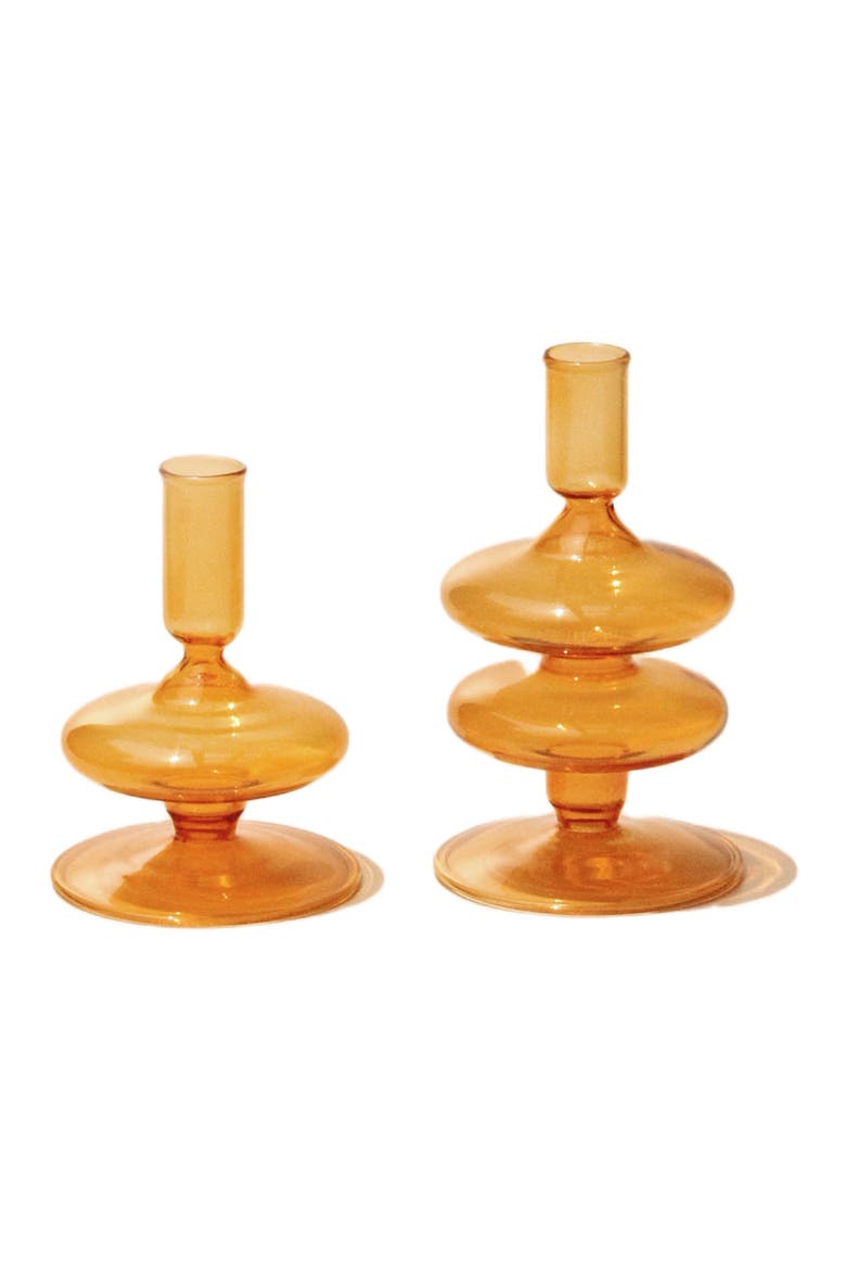 Gigi Candle Holder, Alternate, color, Orange