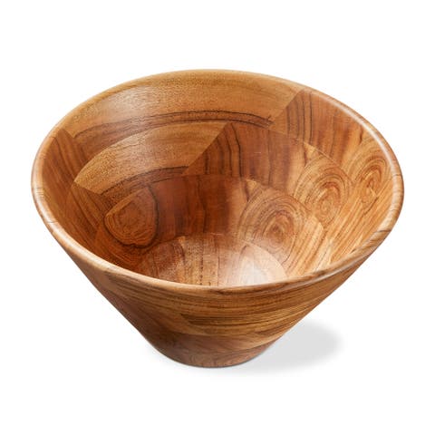Loop Serving Bowl Natural Acacia Wood Everyday