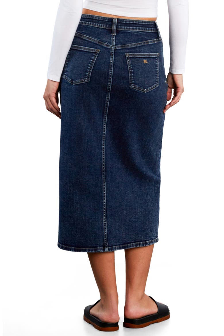 Lucy Denim Midi Skirt, Alternate, color, PETAL DENIM