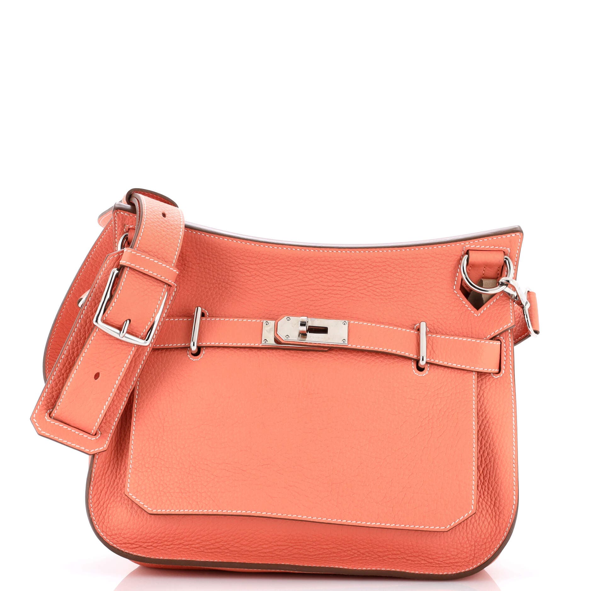 Pre-Owned Hermes Jypsiere Bag Clemence 31, Main, color, Crevette