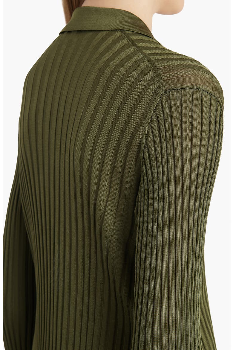 Vin Rib Polo Sweater, Alternate, color, OLIVE