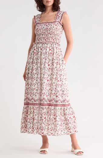 Smocked Bodice Maxi Dress