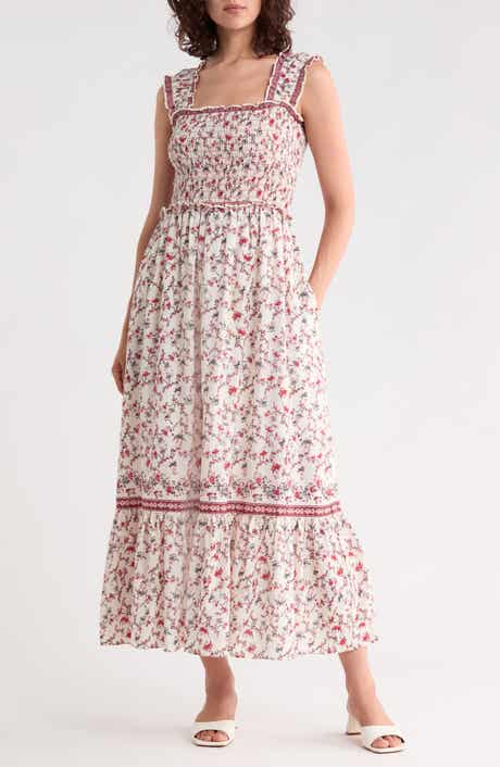Smocked Bodice Maxi Dress