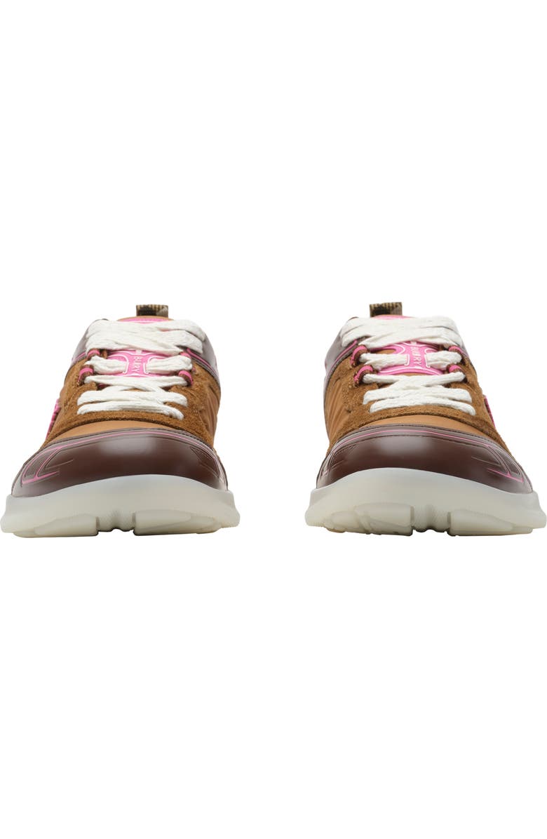 Burberry Check Matrix Sport Sneakers, Alternate, color, Chestnut Brown