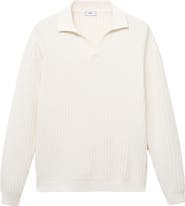 MANGO Structured Cotton Polo Sweater