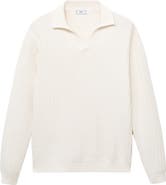 MANGO Structured Cotton Polo Sweater
